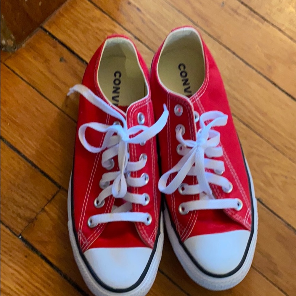 Vibrant red Chuck Taylors